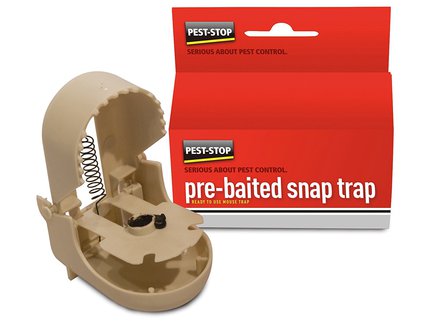 Pest Stop Snap-Trap Pre-Baited Mouse Trap (Boxed)